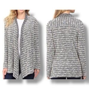 Kuhl Cardigan Open Front  Waterfall Striped Knit Long Sleeve Women’s Size XL